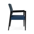 thumbnail image 2 of Pemberly Row Waiting Reception Guest Chair Wood Frame in Blue, 2 of 5