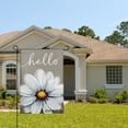 thumbnail image 2 of Amhnf Hello Daisy Flower Garden Flag For Home Outdoor Garden Yard Decor 12x18 inch, 2 of 5