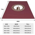 thumbnail image 5 of St Bonaventure University Logo Queen Blanket Lightweight Blanket for Bed, Sofa Microplush - Ultra Soft Warm Blanket, 5 of 6