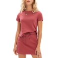 thumbnail image 1 of Conjunto de faldas EXLURA para mujer, casual, de verano, de 2 piezas, 1 of 5