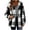 Black, variant on Womens Tops Zipper-Neck Hooded Plaid Warm Winter Casual Long Sleeve Coat Outwear Pink M