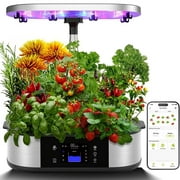 Soonbuy Hydroponics Growing System 12 Pods, inbloom Indoor Herb Garden with App Concolled for Home Kitchen Gardening