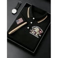 thumbnail image 2 of America 250 Polo Shirts for Men, The United States Print Polo Shirt Patriotic Flag USA T-shirt, 2 of 3