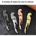 thumbnail image 5 of Stainless Steel Bottle Opener Can Opener Multifunctional Bottle Opener Seahorse 2 Pack Rose Gold + Silver, 5 of 5