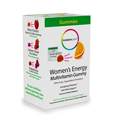 Rainbow Light Women's Energy Multivitamin Dietary Supplement Gummies - Orange Zest - (Best Multivitamin For Women In 30s)