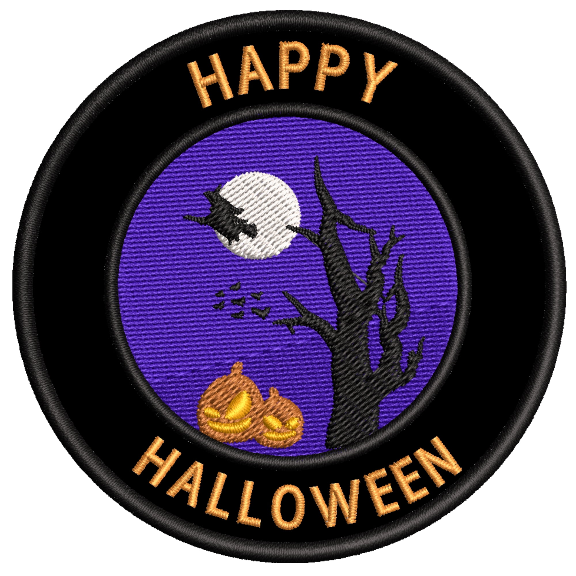 Witch Vintage Halloween Decor Woman Fabric Iron on Patch Craft Applique DIY