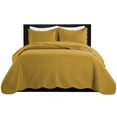 thumbnail image 4 of IR Imperial Rooms 2 Piece Quilt Set Twin Soft Microfiber Bedspread with 1 Pillow Shams Ochre, 4 of 10