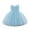 Sky Blue, variant on Tulle Part1 Dress for Toddler Girls Sleeveless V Back Bowknot Bridesmaid Gowns Baby Elegant Pageant Frocks