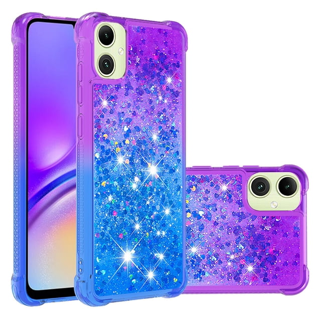 Funda para Samsung Galaxy A06 Transparente con Brillos Carcasa Protectora Antigolpes con Glitter Brillante
