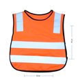 thumbnail image 3 of Chaleco reflectante de seguridad para niños, de colores brillantes, para actividades al aire libre (naranja), 3 of 6