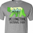 thumbnail image 4 of Inktastic Yellowstone National Park- Mountains and Bear Shape T-Shirt, 4 of 5