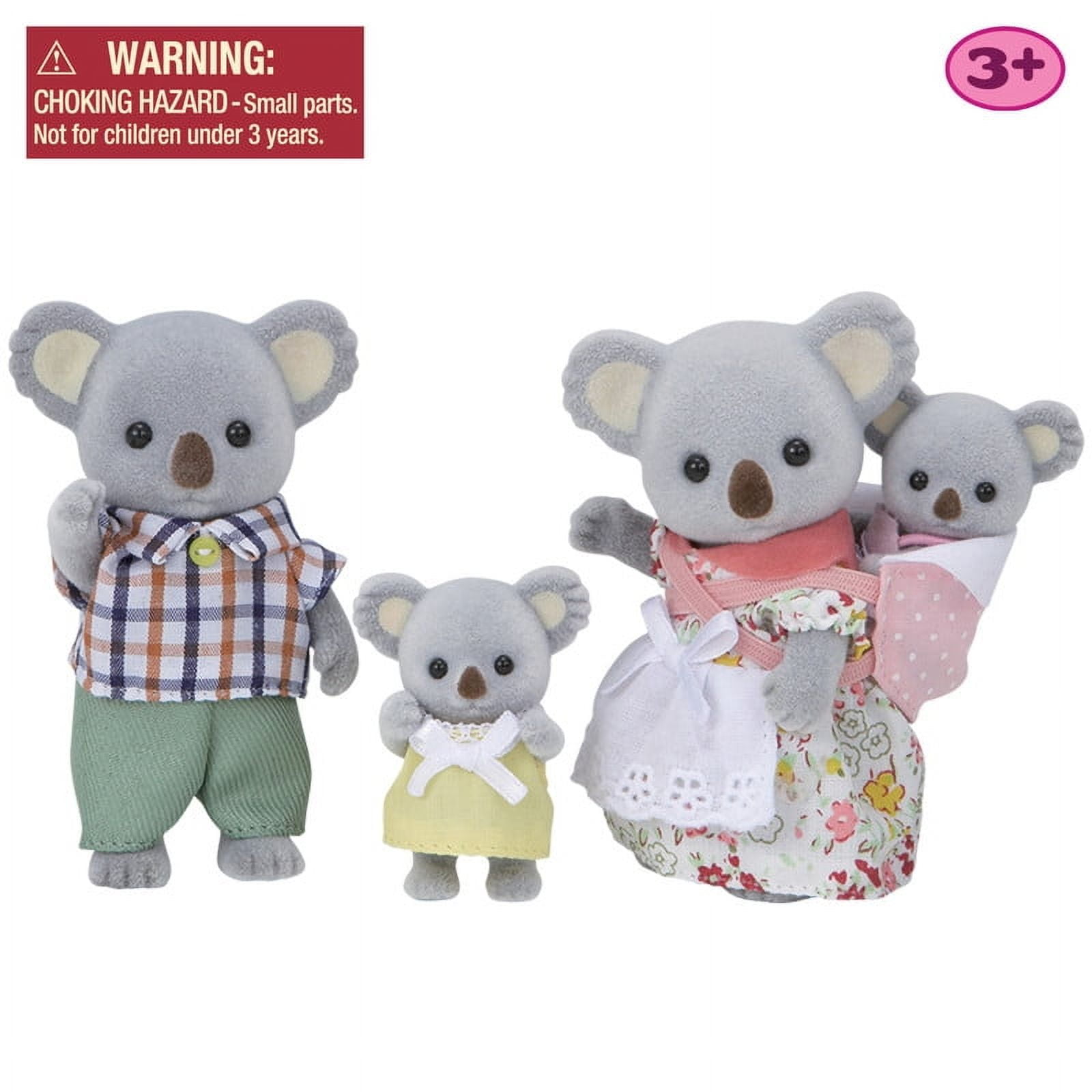 Calico Critters Outback Koala Family, Set of 4 Collectible Doll Figures