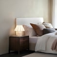 thumbnail image 4 of Celeste 12.6" Novelty Geometric LED Lightweight Bedside, Table, Desk Lamp with Resin Fabric Shade - Light Bulb Included, 4 of 5