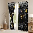 thumbnail image 4 of Feelyou 3D Basketball Print Black Out Curtains, Modern Sport Athlete Curtains Pack of 2 (42x63 Each), Ball Game Lover Bedroom Curtains, Black Out Curtains Decor, 4 of 7