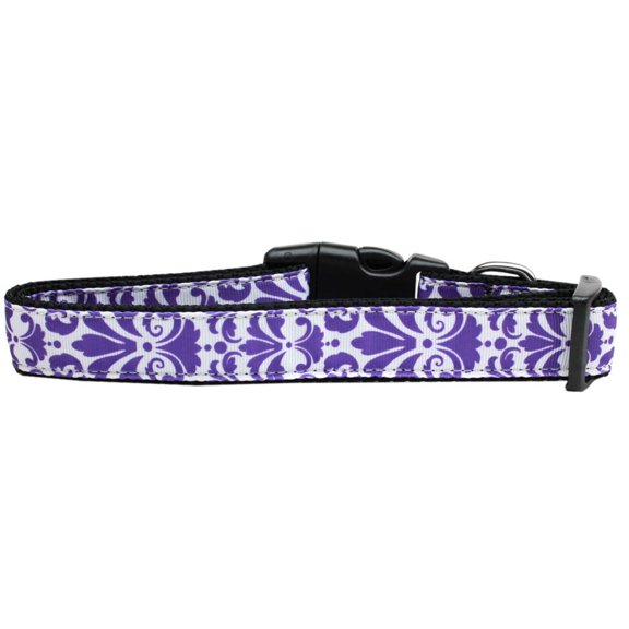 Pet Dog  Cat Nylon Collar, "Damask" *Available in 10 different colors!*
