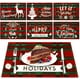 thumbnail image 1 of Juego de 6 manteles individuales de Navidad, diseño a cuadros, para festividades, reversibles, resistentes al calor, lavables, para Navidad, fiesta de cumpleaños, decoración de mesa (30.5 x 45.7 cm), 1 of 7