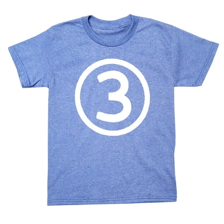 

Circle Number Three Third Birthday Kids T-Shirt