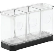 iDesign Forma Utensil, Spatula, Silverware Holder, Black/Clear