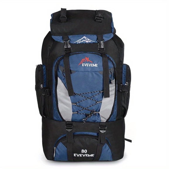 1pc 70L Outdoor Casual Sports Backpack, Large Capacity Backpack For Hiking Camping, Ultralight Cycling Backpack, Travel Mountaineering Bag For Men And Women Transparent Multifunctional Backpack