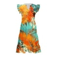 thumbnail image 3 of WILLBEST Vestido De Verano Para Mujer, Informal, Para Salidas A Casa Y Playa, Corte Holgado Y Estampado Floral Para Primavera, Verano Y Otoño., 3 of 3