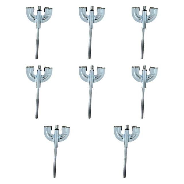 Ruiboury 8x Griffes de Batterie Résistantes à l'Usure Accessoires d'Instrument Matériel de Percussion Argent M5