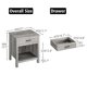 thumbnail image 5 of Yeshouse Mesa auxiliar moderna gris con cajón, mesita de noche versátil y compacta para dormitorio o guardería, fácil de montar y práctica para cualquier habitación, 5 of 7