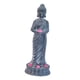thumbnail image 4 of Estatua de Buda para jardín con luces solares, decoración creativa para inauguración de casa. De pie Gris oscuro, 4 of 8