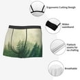thumbnail image 5 of Kdxio Men's Boxer Briefs with Fog Forest Print - Comfortable and Breathable Underwear for Everyday Wear, 5 of 7