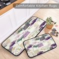 thumbnail image 5 of 2-Piece Kitchen Rugs Set Non-Slip Mats Carpet Floor for Kitchen, Bathroom (19.7"x27.6" & 19.7"x47.2") Ginkgo Leaves and Petals, 5 of 7