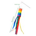 thumbnail image 2 of VALINK Arc-en-Ciel Windsock Drapeau Extérieur Cour Sérigraphie Drapeau Durable et Intéressant Extérieur, 2 of 6