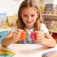 thumbnail image 4 of Stress Relief Cube Toy – Orange Sensory Squeeze Fidget Cube for Anxiety Relief, Focus & Hand Exercise, Office & Study Use, 2.5" Soft Tactile Cube, 4 of 5