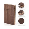 thumbnail image 2 of Portable Wooden Business Card Case Men and Women Business Gift Card Holder Portable Walnut Wood, 2 of 6