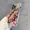 thumbnail image 3 of BINUFF Aesthetic Pink Rose Phone Case for iPhone 11/12/13/14/15 Pro Max, 3 of 5