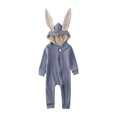 thumbnail image 1 of xiaxaixu Newborn Romper Jumpsuit Autumn/Spring Casual Cute Rabbit Ears Bodysuit, 1 of 6