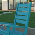 thumbnail image 6 of Emma + Oliver Set of 2 Contemporary Rocking Chairs, All-Weather HDPE Indoor/Outdoor Rockers in Blue, 6 of 12