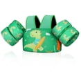 thumbnail image 1 of Chaleco de natación MoKo para niños pequeños, de 10 a 30 kg, color verde, 1 of 5