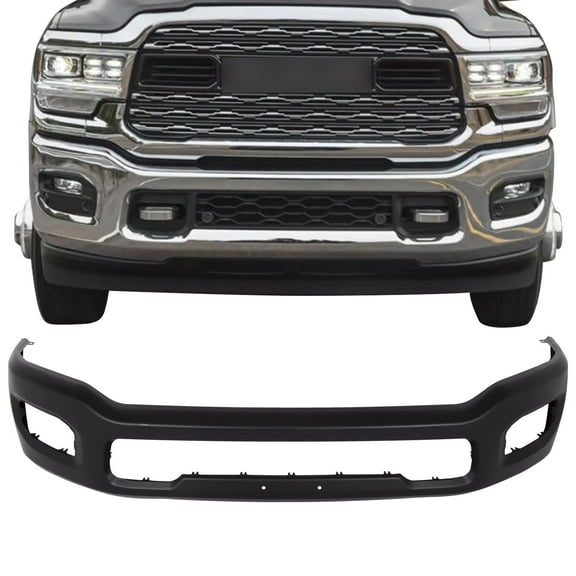 CCIYU Front Bumper Compatible for 2019-2023 for Ram 2500,2019-2023 for Ram 3500 Steel Front Bumper Face Bar