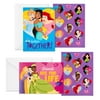Hallmark Disney Princess Valentines Day Cards and Stickers for Kids School (24 Classroom Valentines with Envelopes)