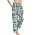 thumbnail image 2 of Haiem Flower and Sail Boat Women's Pajama Pants Ultra Lightweight Pjs Bottoms Sleepwear Bottom Pants With Pocket Drawstring-Medium, 2 of 9
