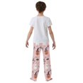 thumbnail image 4 of FORMRS Boys Pajama Pants with Pockets Size 9-10Y Kids Lounge Sleep Bottoms, Pink Halloween Ghosts, 4 of 8