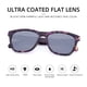 thumbnail image 2 of Gafas de sol COLOSSEIN Vintage de montura cuadrada con lentes UV400 morados, 2 of 5