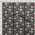 thumbnail image 3 of oneOone Georgette Viscose Black Fabric Leaves & Floral Sewing Fabric By The Yard Printed Diy Clothing Sewing Supplies 42 Inch Wide, 3 of 4