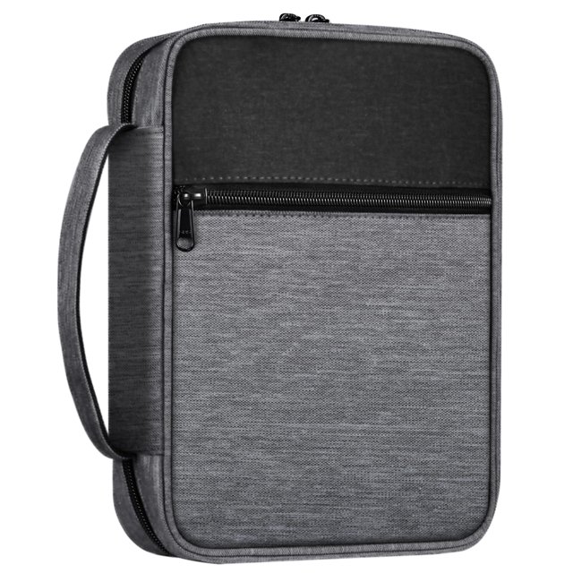Funda de transporte para Biblia FINPAC, gris, 11 x 8 x 2,3 cm, resistente al agua
