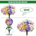 thumbnail image 6 of Artificial Daffodils Flowers, 10 Bundles Fake Flowers with Stems, Outdoor UV Resistant No Fade Plastic Plants Faux Flowers Bouquet for Indoor Home Garden Porch Window Hanging Planter Decoration, 6 of 7