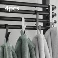 thumbnail image 2 of 4 Uds. Clips para colgar en el baño, soporte de gancho para riel de radiador de toalla calentada, estante de secado multifunción, gancho para toalla, colgador de almacenamiento de ropa, 2 of 5