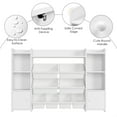 thumbnail image 4 of Homfa Kids Toy Organization Cubby Bookcase with 8 Bin, 2 Door White Storage Organizer Bookshelf for Children Room Playroom, 4 of 8