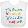 thumbnail image 3 of Inktastic North Carolina Grandma Loves Me Boys or Girls Baby Bib, 3 of 4