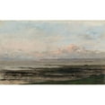 thumbnail image 3 of Charles François Daubigny 24x16 Black Modern Framed Museum Art Print Titled - Beach at Ebb Tide (C. 1850 - C. 1878), 3 of 5