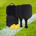 thumbnail image 2 of Juego de pickleball de 2 Raquetas Cola con agarre antideslizante y pelotas de pickleball, 2 of 7