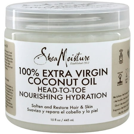 Shea Moisture 100% Extra Virgin Coconut Oil 15 oz (Pack of
